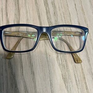 Ray-Ban Navy and Beige prescription Eyeglasses